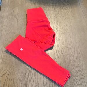 Lululemon Athletica Bright Red Leggings